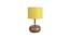 Ada Yellow Jute & Solid Wood Table Lamp (Yellow) by Urban Ladder - Front View Design 1 - 737297