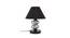 Adelyn Black Cotton Table Lamp With Iron Base (Black) by Urban Ladder - Front View Design 1 - 737300