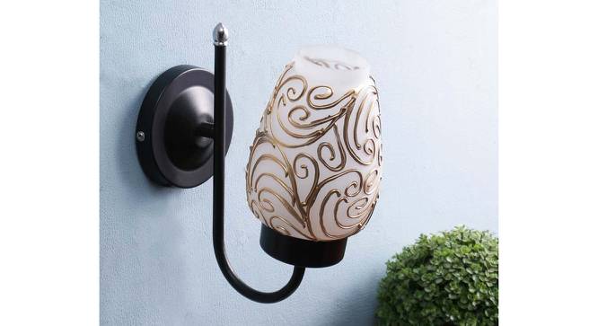 Natasha Multicolor Glass Wall Mounted Lamp With Iron Base by Urban Ladder - Front View Design 1 - 737312