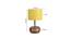 Ada Yellow Jute & Solid Wood Table Lamp (Yellow) by Urban Ladder - Design 1 Dimension - 737355