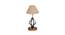 Ophelia Beige Jute Table Lamp With Wood And Iron Base (Beige) by Urban Ladder - Front View Design 1 - 737402