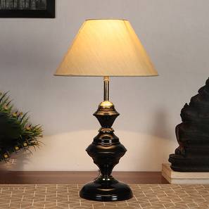 devansh Astrid Off-White Cotton Table Lamp With Iron Base-picture-15
