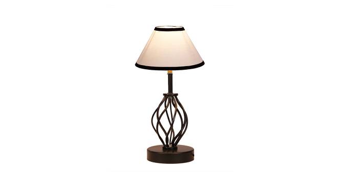 Lucille Multicolor Cotton Table Lamp With Iron Base by Urban Ladder - Design 1 Side View - 737434