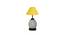 Kayleigh Yellow Cotton Glass Table Lamp With Iron Base (Yellow) by Urban Ladder - Front View Design 1 - 737454