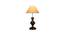 Astrid Off-White Cotton Table Lamp With Iron Base (White) by Urban Ladder - Front View Design 1 - 737456