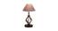 Cassidy Grey Cotton Table Lamp With Iron Base (Grey) by Urban Ladder - Design 1 Side View - 737488