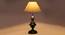 Astrid Off-White Cotton Table Lamp With Iron Base (White) by Urban Ladder - Design 1 Side View - 737493