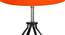 Aylin Orange Cotton Table Lamp With Wood And Iron Base (Orange) by Urban Ladder - Ground View Design 1 - 737506