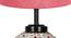 Averie Pink Jute Glass Table Lamp With Iron Base (Pink) by Urban Ladder - Ground View Design 1 - 737509