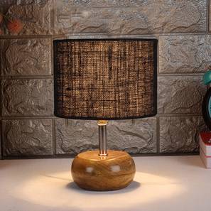 Table Lamps In Gurgaon Design Sloane Black jute & solid wood table lamp (Black)