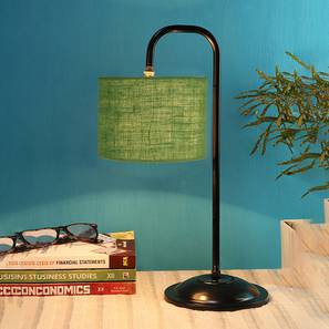 Zara Green Jute Shade Iron Table Lamp-image-7