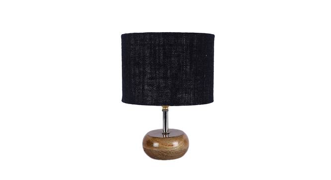 Sloane Black Jute & Solid Wood Table Lamp (Black) by Urban Ladder - Front View Design 1 - 737627