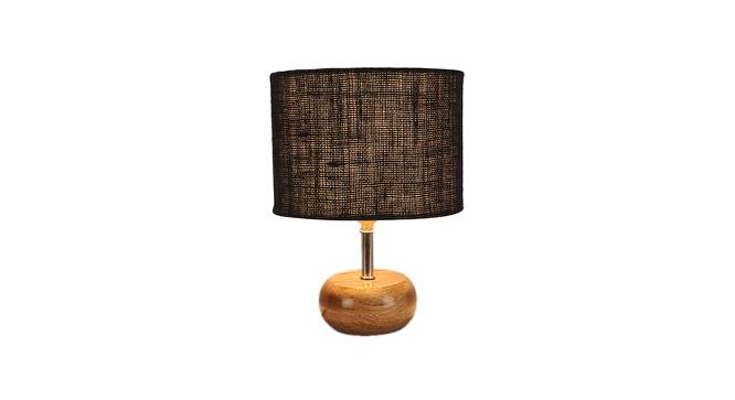 Sloane Black Jute & Solid Wood Table Lamp (Black) by Urban Ladder - Design 1 Side View - 737637