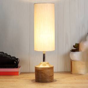 devansh Ayla Wood Table lamp with off-white cotton Shade-picture-31