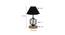 Destiny Black Cotton Table Lamp With Wood And Iron Base (Black) by Urban Ladder - Design 1 Dimension - 737697