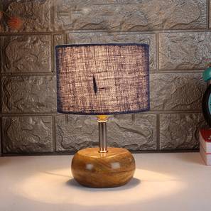 Harmony Blue jute & solid wood table lamp-image-24