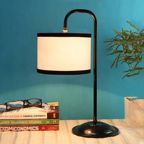 devansh Gemma Multi Cotton Shade Iron Table Lamp-picture-19