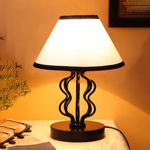 devansh Selena Multi Cotton Shade Iron Table Lamp-picture-14