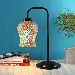 devansh Trinity Multi Color Mosaic Glass Iron Table Lamp-picture-20
