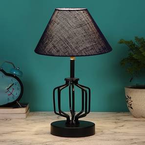 devansh Gwendolyn Blue Jute Table Lamp With Iron Base-picture-42
