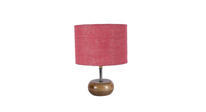 Maeve Pink Jute & Solid Wood Table Lamp (Pink) by Urban Ladder - Front View Design 1 - 737742