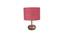 Maeve Pink Jute & Solid Wood Table Lamp (Pink) by Urban Ladder - Front View Design 1 - 737742