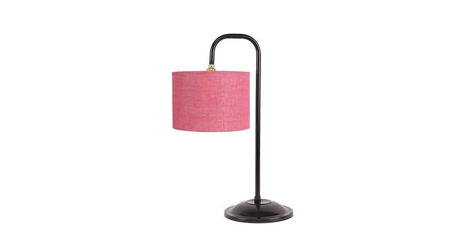 Gracie Pink Jute Shade Iron Table Lamp (Pink) by Urban Ladder - Front View Design 1 - 737747