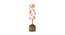 Daisy Wood Table Lamp With Multicolor Cotton Shade by Urban Ladder - Front View Design 1 - 737758