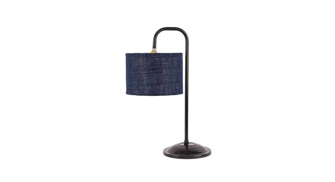 Marley Blue Jute Shade Iron Table Lamp (Blue) by Urban Ladder - Front View Design 1 - 737768