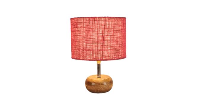 Maeve Pink Jute & Solid Wood Table Lamp (Pink) by Urban Ladder - Design 1 Side View - 737782
