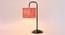 Gracie Pink Jute Shade Iron Table Lamp (Pink) by Urban Ladder - Design 1 Side View - 737787