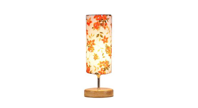 Khloe Wood Table Lamp With Multicolor Cotton Shade by Urban Ladder - Design 1 Side View - 737803
