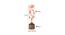 Daisy Wood Table Lamp With Multicolor Cotton Shade by Urban Ladder - Design 1 Dimension - 737881
