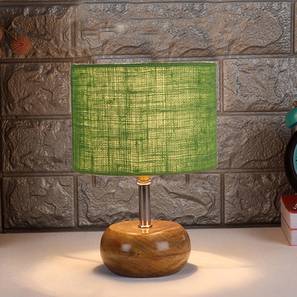 Freya Green jute & solid wood table lamp-image-17
