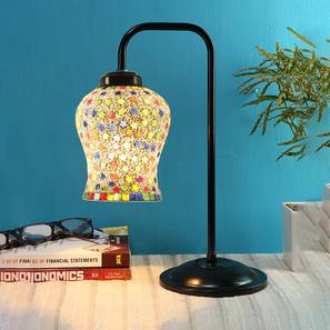 devansh Alexa Multi Color Mosaic Glass Iron Table Lamp-picture-19