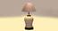 Bianca Grey Cotton Glass Table Lamp With Iron Base (Grey) by Urban Ladder - Front View Design 1 - 737952