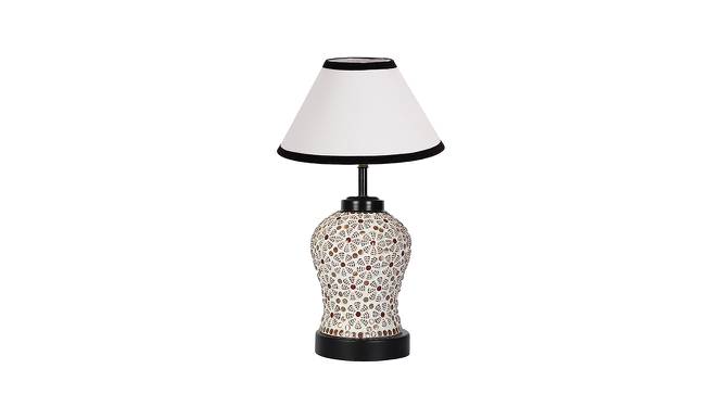Helen Multicolor Cotton Glass Table Lamp With Iron Base by Urban Ladder - Front View Design 1 - 737953