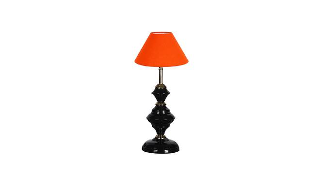 Maci Orange Cotton Table Lamp With Iron Base (Orange) by Urban Ladder - Front View Design 1 - 737961