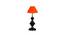 Maci Orange Cotton Table Lamp With Iron Base (Orange) by Urban Ladder - Front View Design 1 - 737961