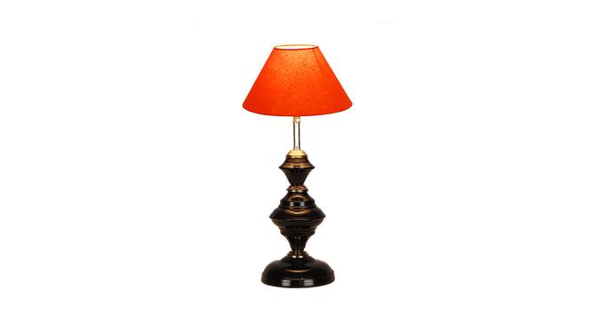 Maci Orange Cotton Table Lamp With Iron Base (Orange) by Urban Ladder - Design 1 Side View - 737993