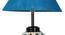 Scarlet Turquoise Jute Glass Table Lamp With Iron Base (Blue) by Urban Ladder - Ground View Design 1 - 738021