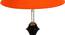 Maci Orange Cotton Table Lamp With Iron Base (Orange) by Urban Ladder - Ground View Design 1 - 738024