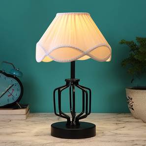 devansh Anaya Vintage Off-White Shade Table Lamp With Iron Base-picture-15