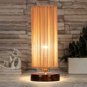 devansh Waldo Round Bamboo Table Lamp With Brown Wood Base-picture-18