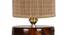 Waldo Round Bamboo Table Lamp With Brown Wood Base (Beige) by Urban Ladder - Ground View Design 1 - 738135