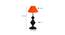 Maci Orange Cotton Table Lamp With Iron Base (Orange) by Urban Ladder - Design 1 Dimension - 738142