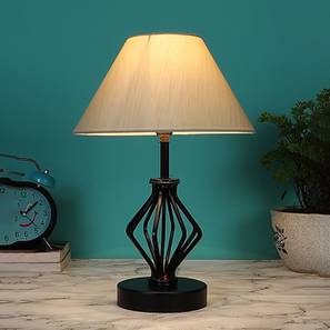 devansh Ariah Off-White Cotton Table Lamp With Iron Base-picture-40