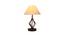 Ariah Off-White Cotton Table Lamp With Iron Base (White) by Urban Ladder - Design 1 Side View - 738203