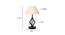 Ariah Off-White Cotton Table Lamp With Iron Base (White) by Urban Ladder - Design 1 Dimension - 738255