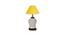 Heaven Yellow Cotton Glass Table Lamp With Iron Base (Yellow) by Urban Ladder - Front View Design 1 - 738276